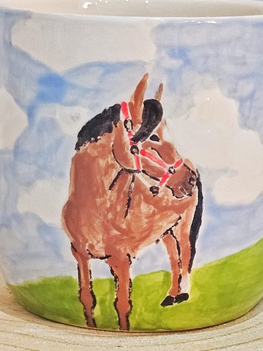 Tasse Perlenhenkel